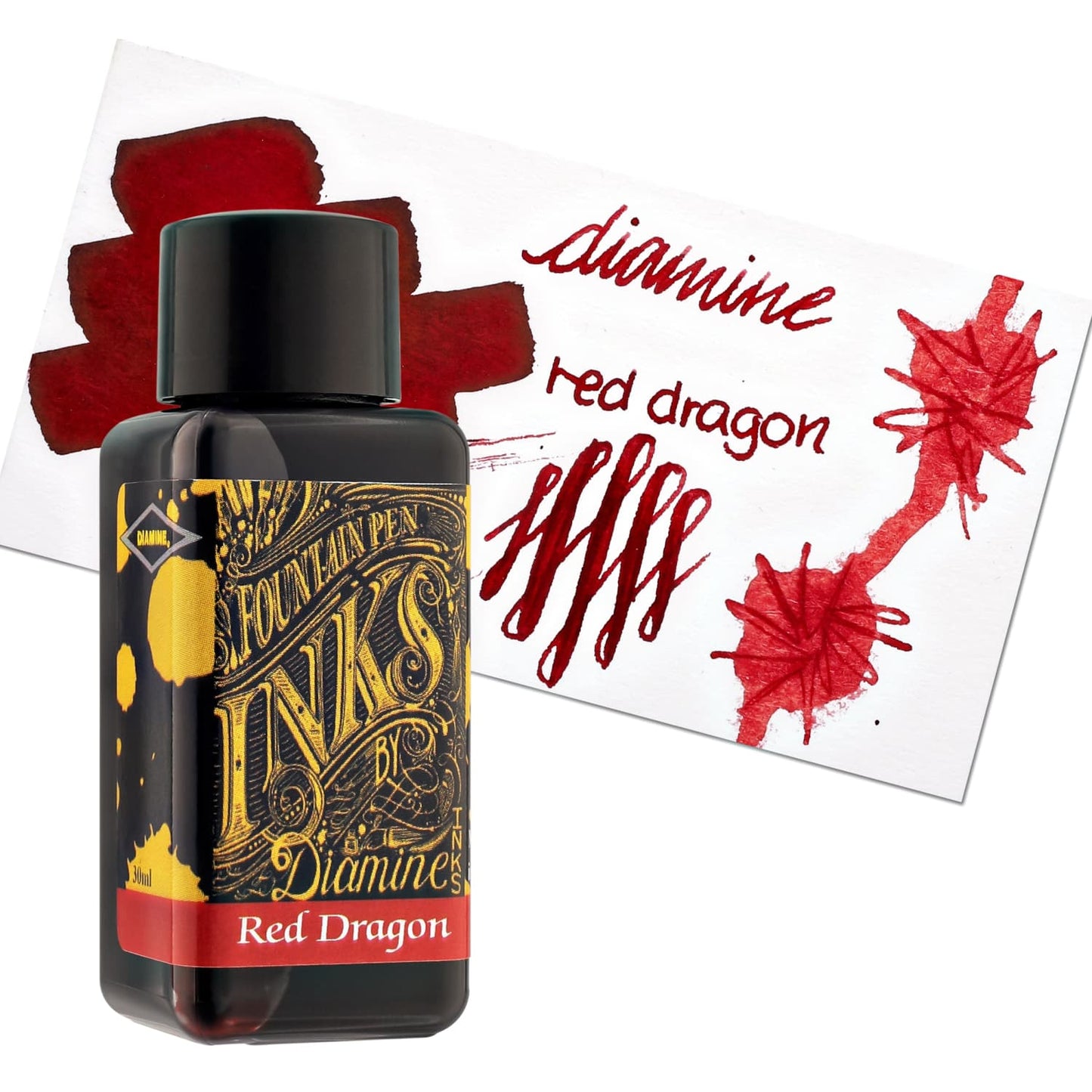 Diamine Bottled Ink and Cartridges in Red Dragon Bottled Ink