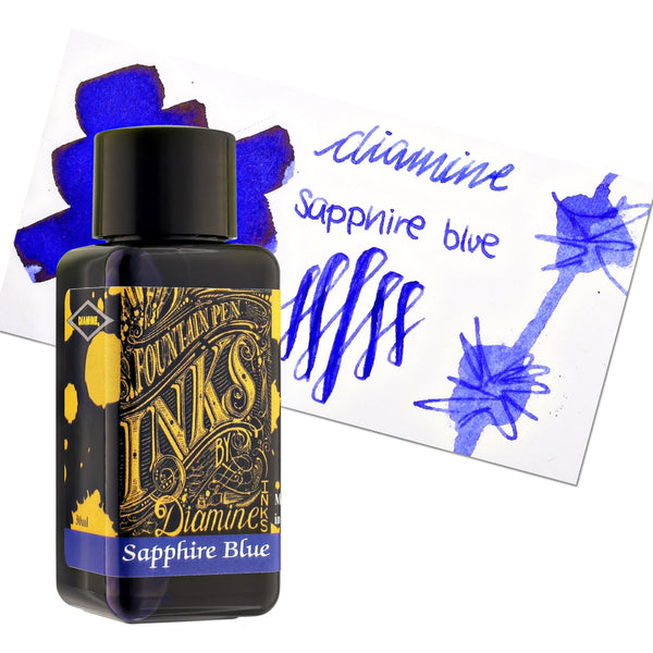 Diamine Bottled Ink and Cartridges in Sapphire Blue Bottled Ink