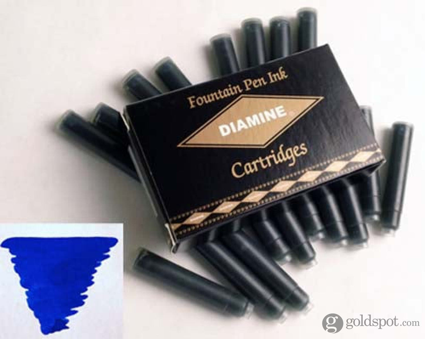 Diamine Bottled Ink and Cartridges in Sapphire Blue Cartridges Bottled Ink