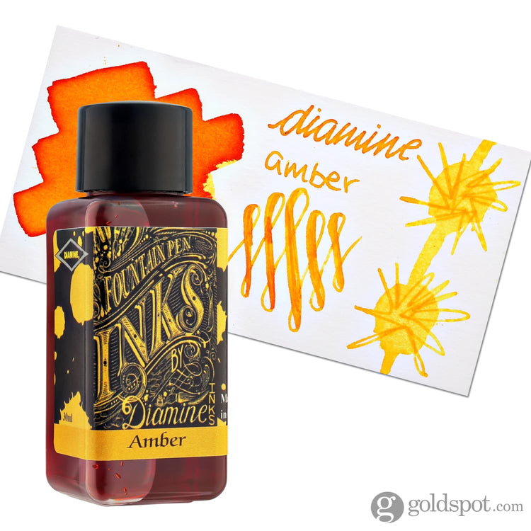 Diamine Bottled Ink in Amber 30ml Bottled Ink