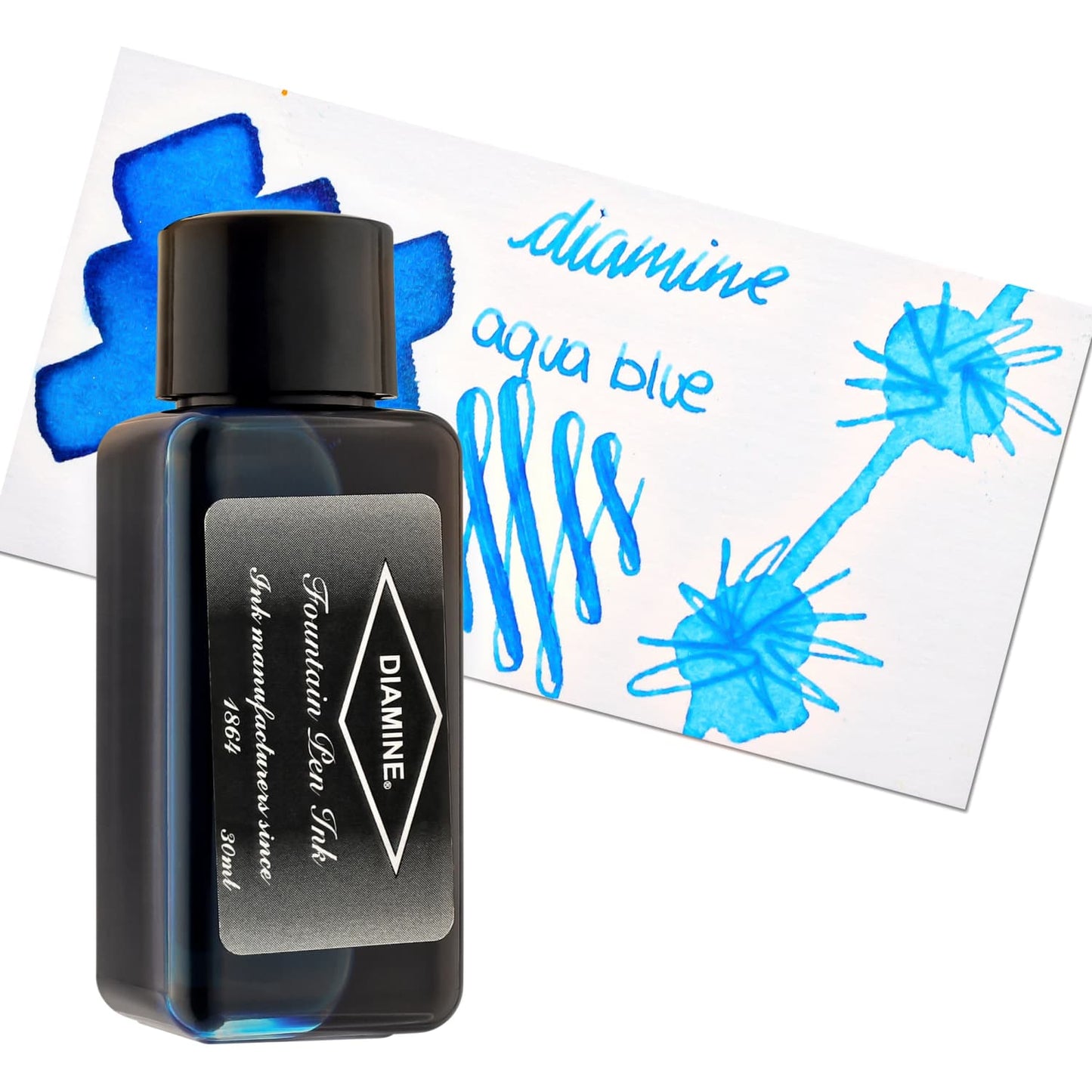 Diamine Bottled Ink in Aqua Blue Bottled Ink