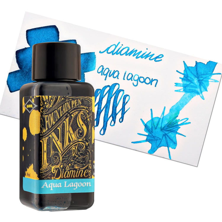 Diamine Bottled Ink in Aqua Lagoon Bottled Ink