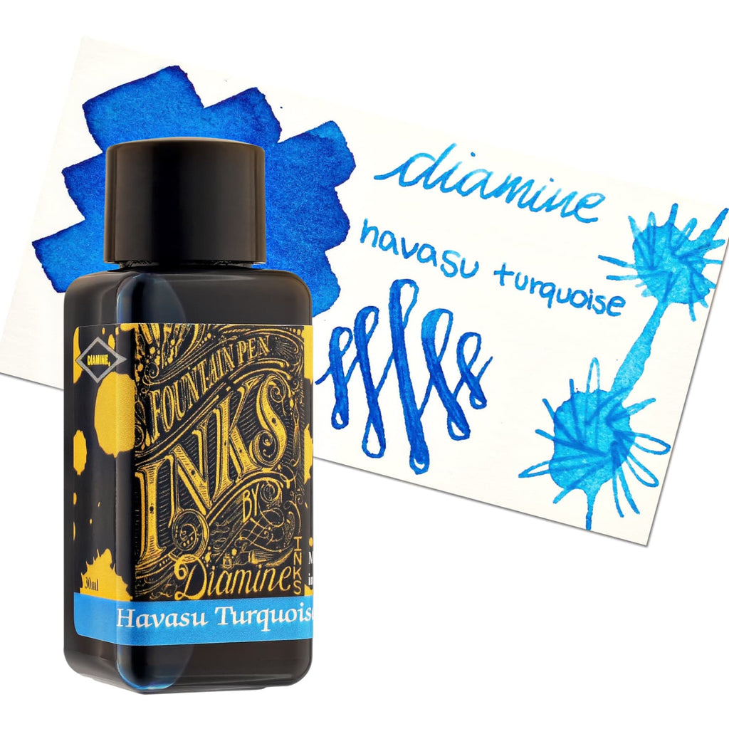 Diamine Bottled Ink in Havasu Turquoise Bottled Ink