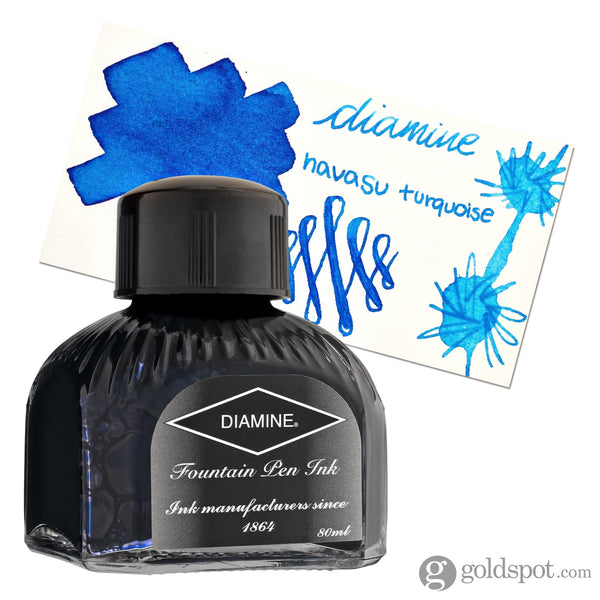 Diamine Bottled Ink in Havasu Turquoise 80ml Bottled Ink