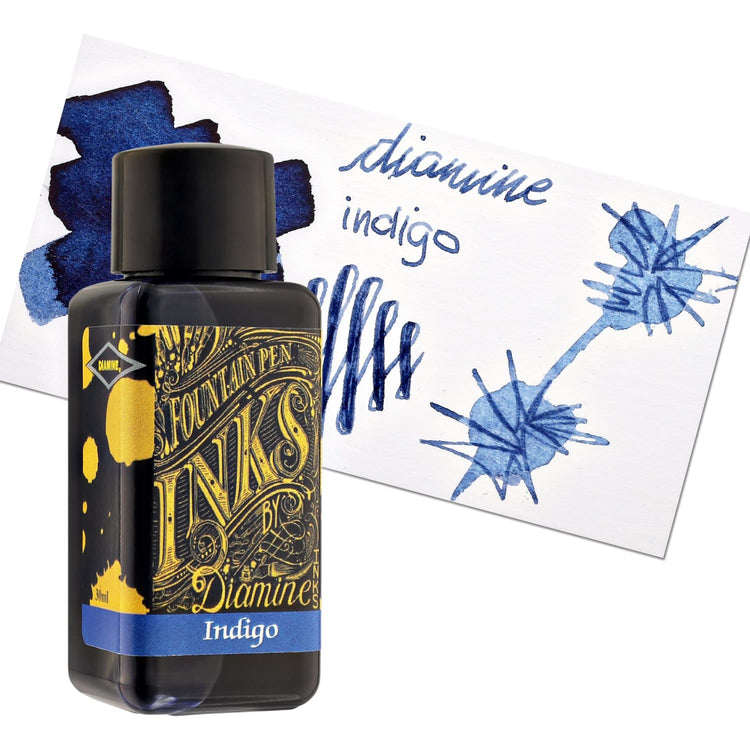Diamine Bottled Ink in Indigo Blue Bottled Ink