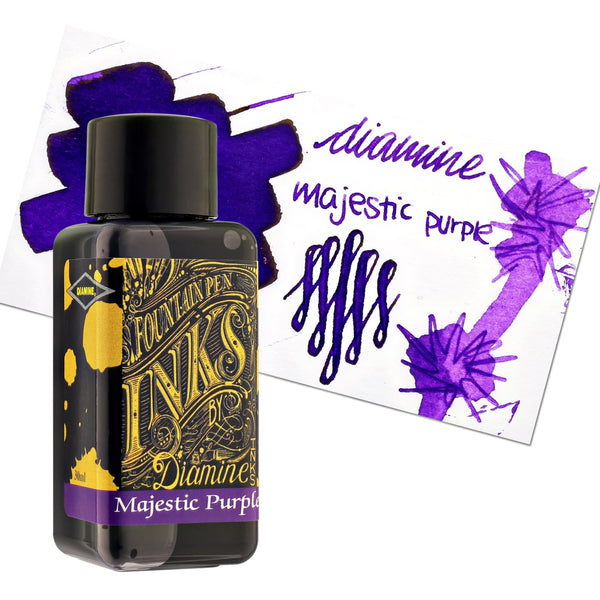 Diamine Bottled Ink in Majestic Purple Bottled Ink