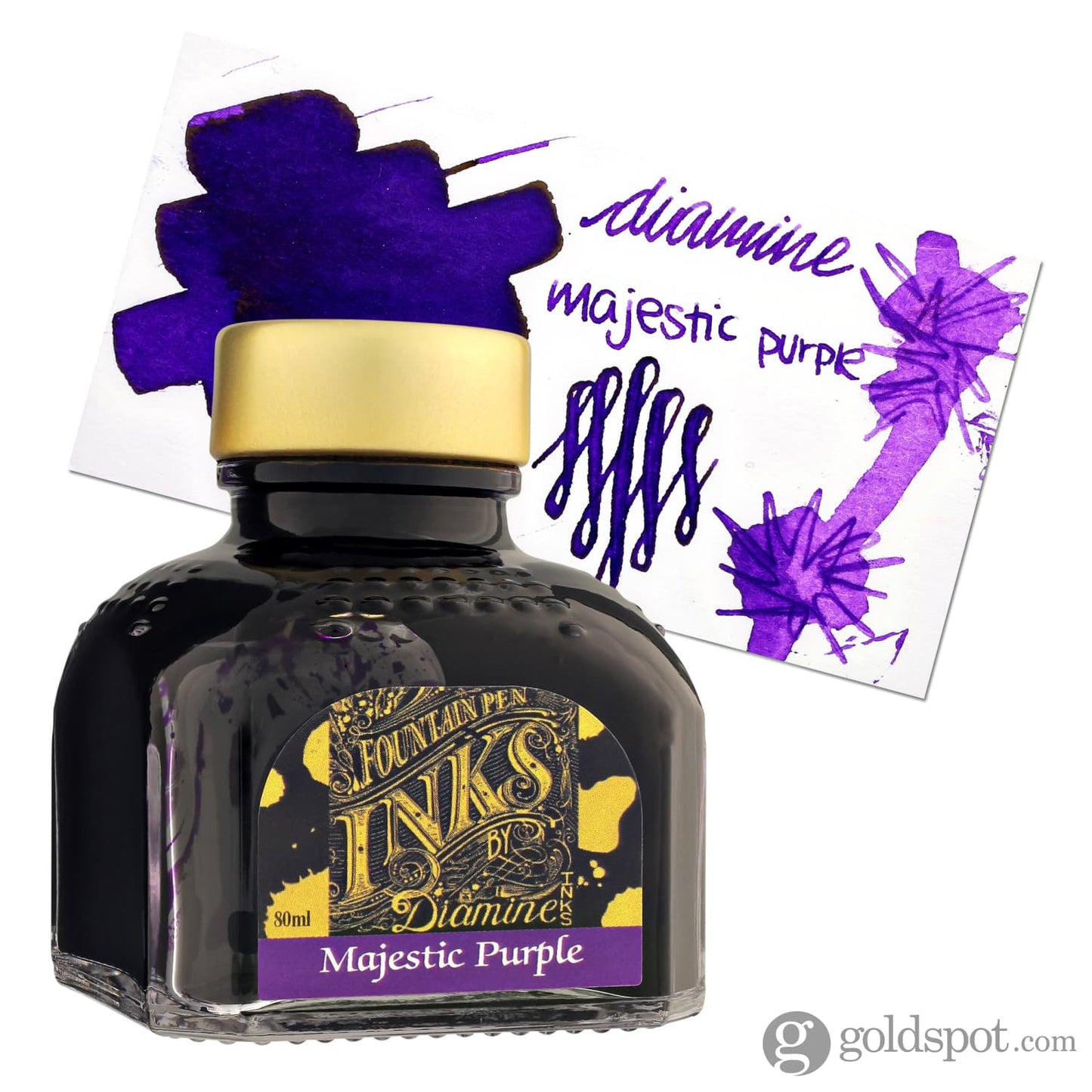 Diamine Bottled Ink in Majestic Purple 80ml Bottled Ink