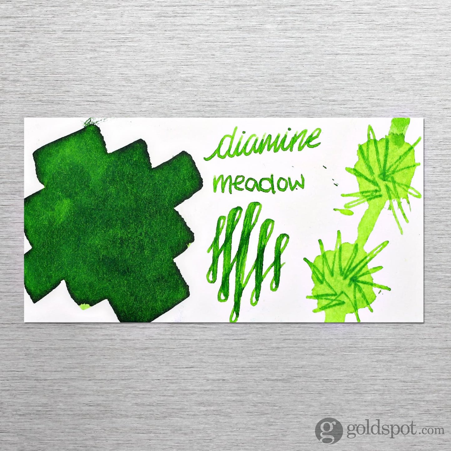 Diamine Bottled Ink in Meadow Green Bottled Ink