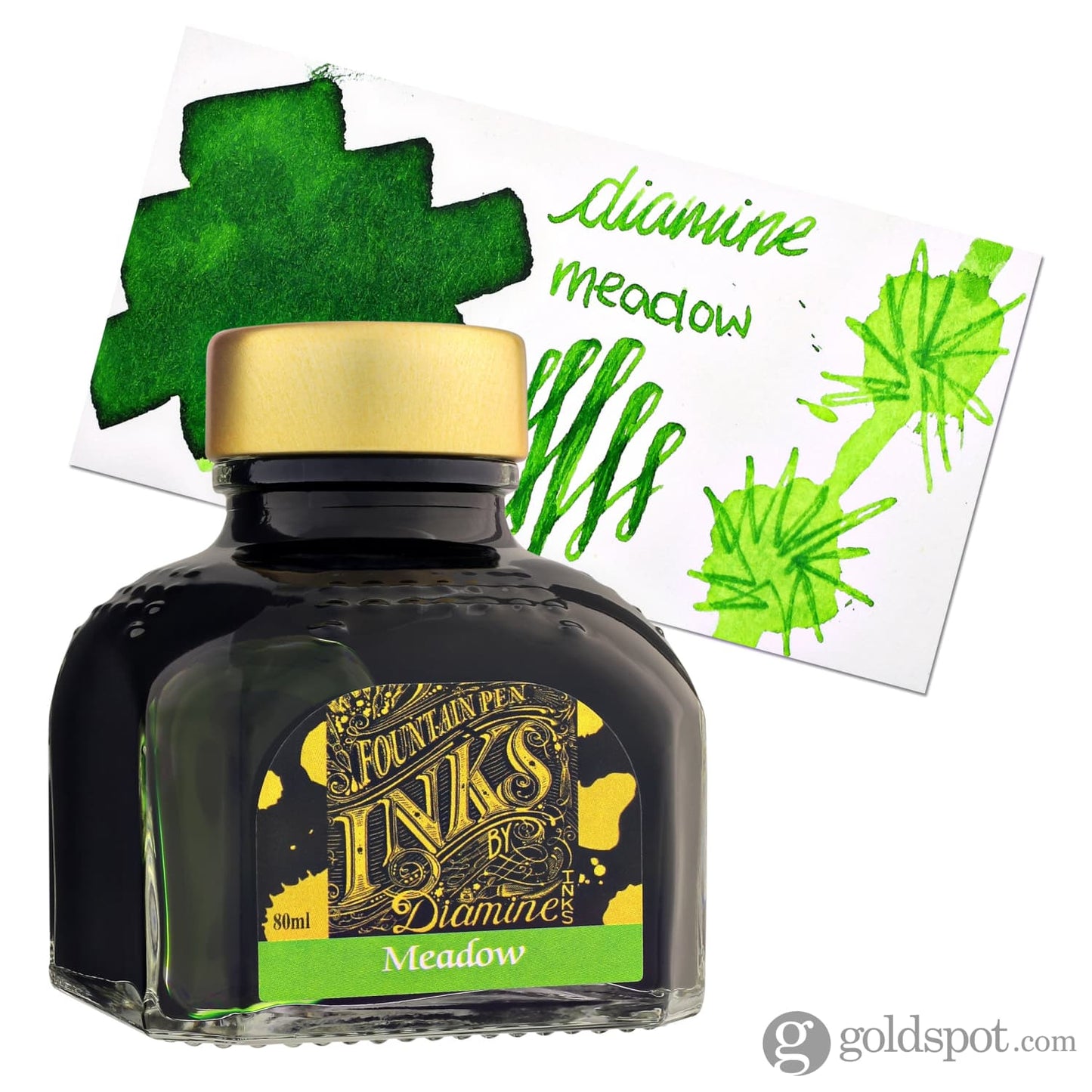 Diamine Bottled Ink in Meadow Green 80ml Bottled Ink