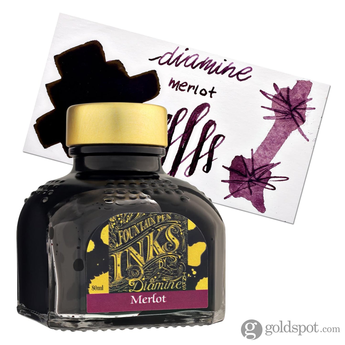 Diamine Bottled Ink in Merlot 80ml Bottled Ink