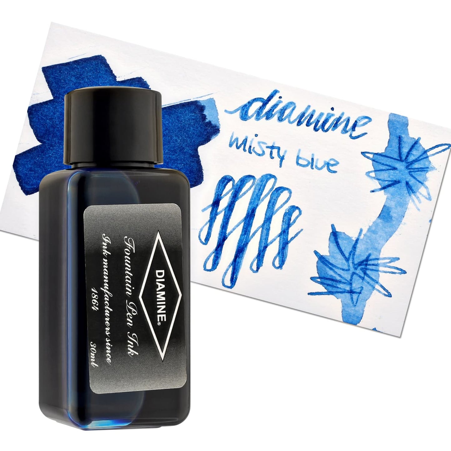 Diamine Bottled Ink in Misty Blue Bottled Ink