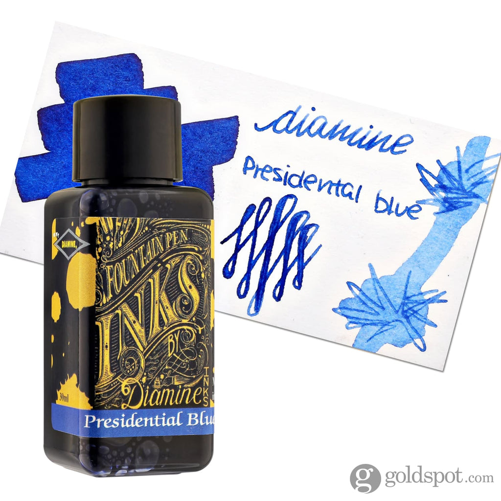 Diamine Bottled Ink in Presidential Blue 30ml Bottled Ink