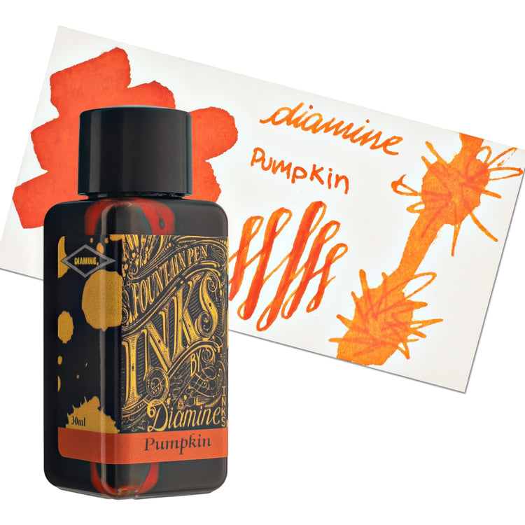 Diamine Bottled Ink in Pumpkin Bottled Ink