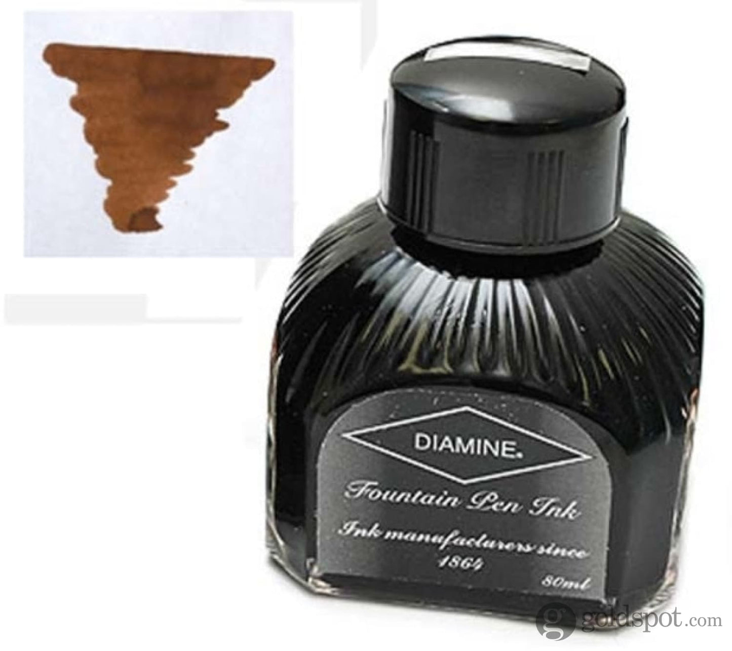 Diamine Bottled Ink in Raw Sienna Brown 80ml Bottled Ink