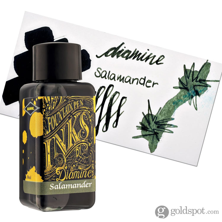 Diamine Bottled Ink in Salamander Green 30ml Bottled Ink