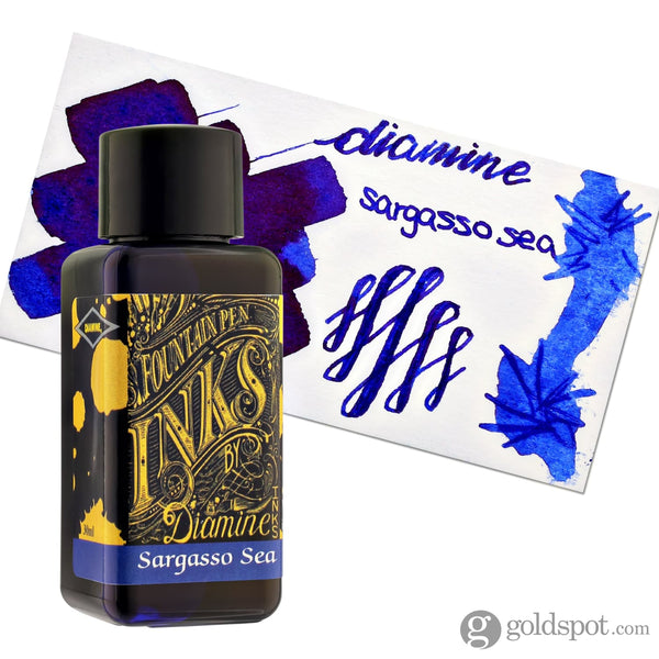 Diamine Bottled Ink in Sargasso Sea Blue 30ml Bottled Ink