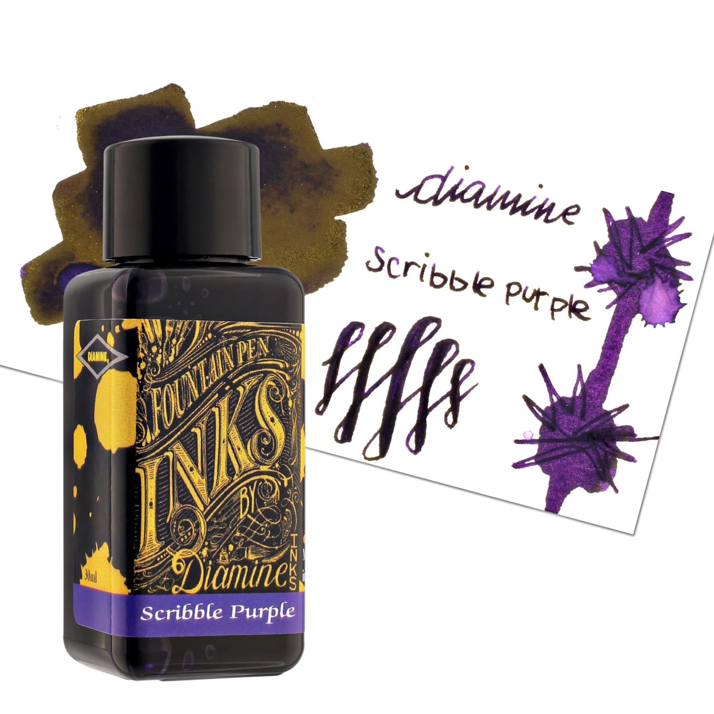 Diamine Bottled Ink in Scribble Purple Bottled Ink