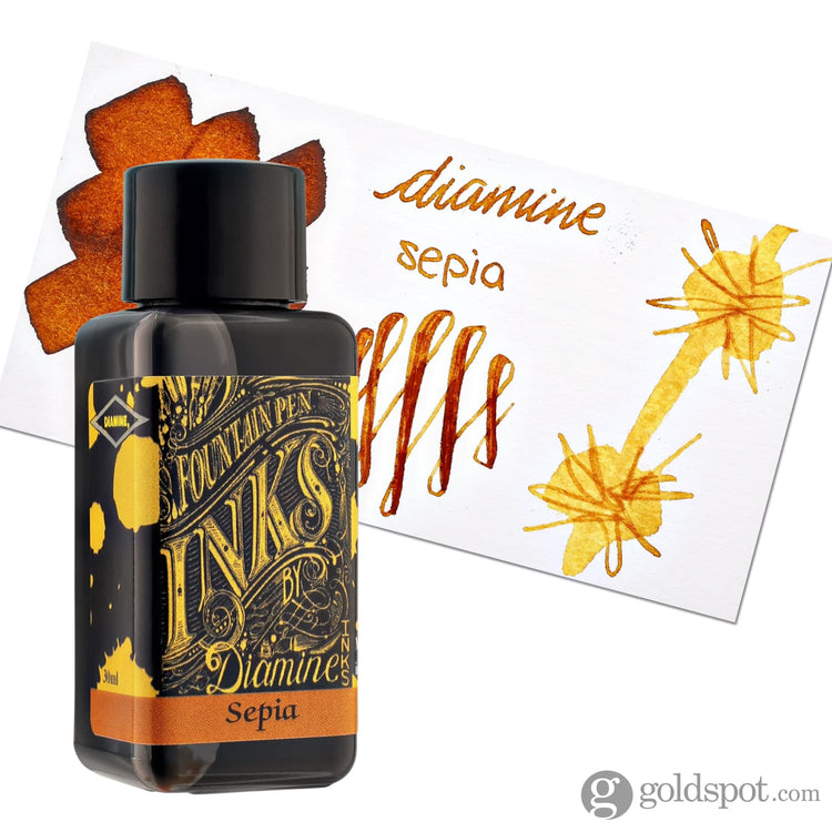 Diamine Bottled Ink in Sepia Brown 30ml Bottled Ink