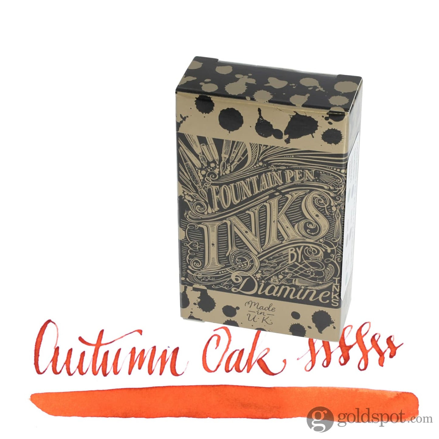 Diamine Classic Bottled Ink and Cartridges in Autumn Oak Orange Cartridges Bottled Ink