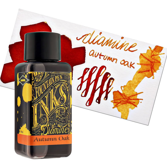 Diamine Classic Bottled Ink and Cartridges in Autumn Oak Orange