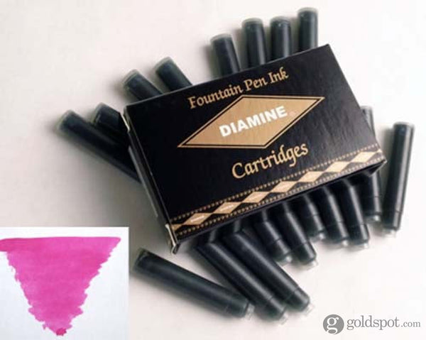 Diamine Classic Bottled Ink and Cartridges in Claret Magenta Cartridges Bottled Ink