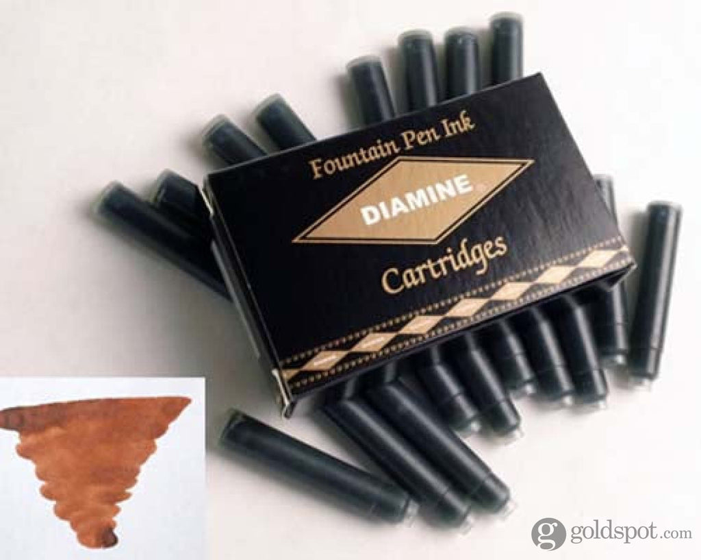 Diamine Classic Bottled Ink and Cartridges in Dark Brown Cartridges Bottled Ink