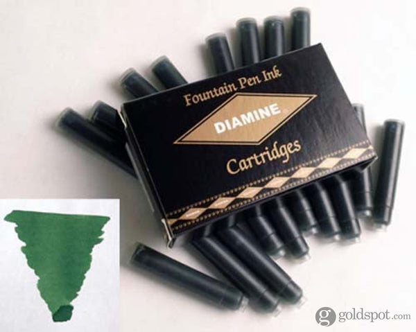 Diamine Classic Bottled Ink and Cartridges in Emerald Green Cartridges Bottled Ink