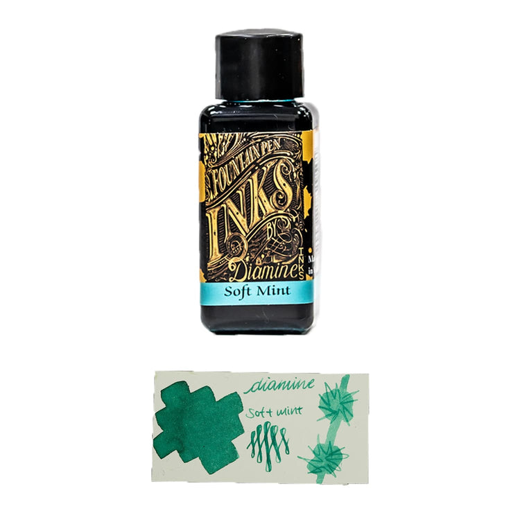 Diamine Classic Bottled Ink and Cartridges in Soft Mint Green Bottled Ink