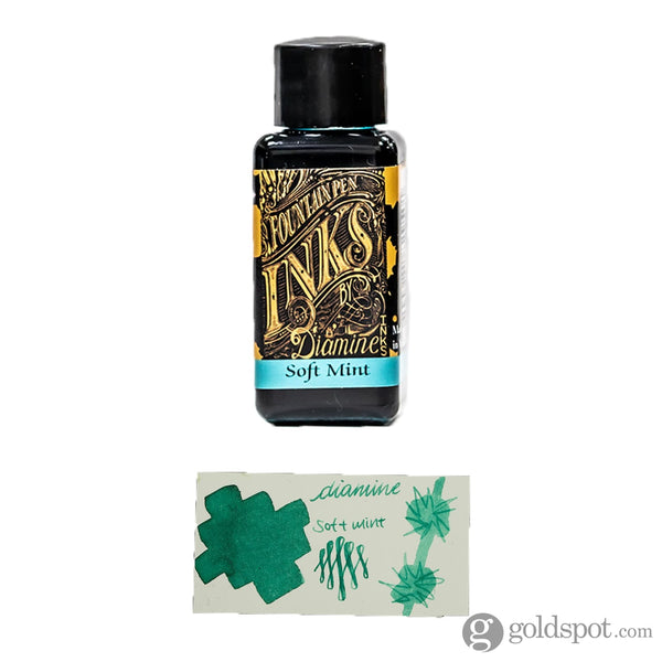 Diamine Classic Bottled Ink and Cartridges in Soft Mint Green 30ml Bottled Ink