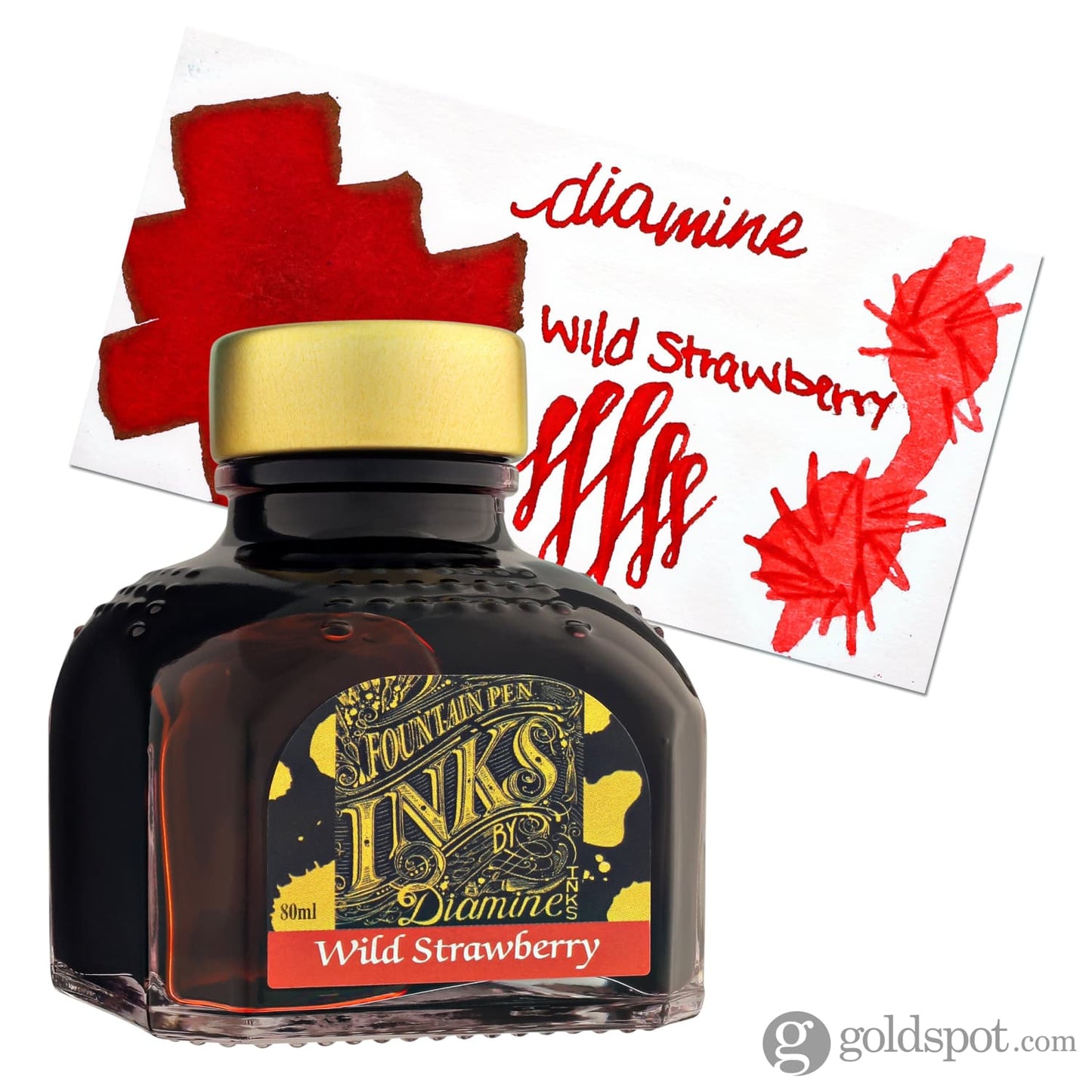 Diamine Classic Bottled Ink and Cartridges in Wild Strawberry 80ml Bottled Ink