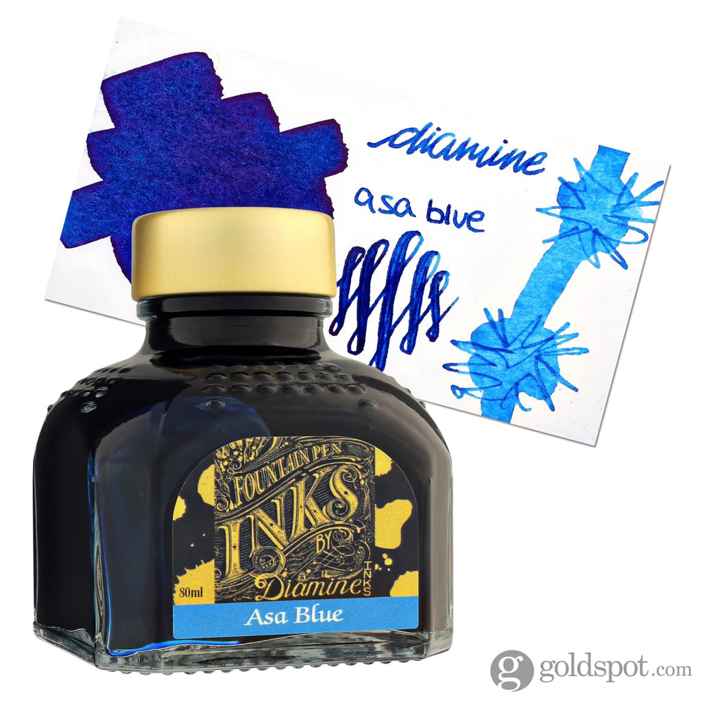 Diamine Classic Bottled Ink in Asa Blue 80ml Bottled Ink