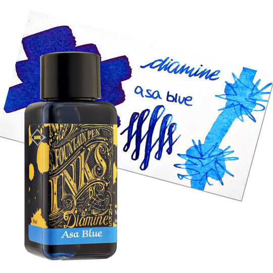 Diamine Classic Bottled Ink in Asa Blue