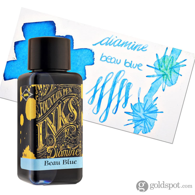 Diamine Classic Bottled Ink in Beau Blue 30ml Bottled Ink