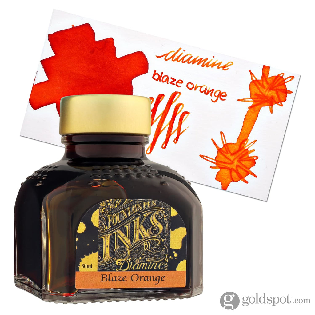 Diamine Classic Bottled Ink in Blaze Orange 80ml Bottled Ink