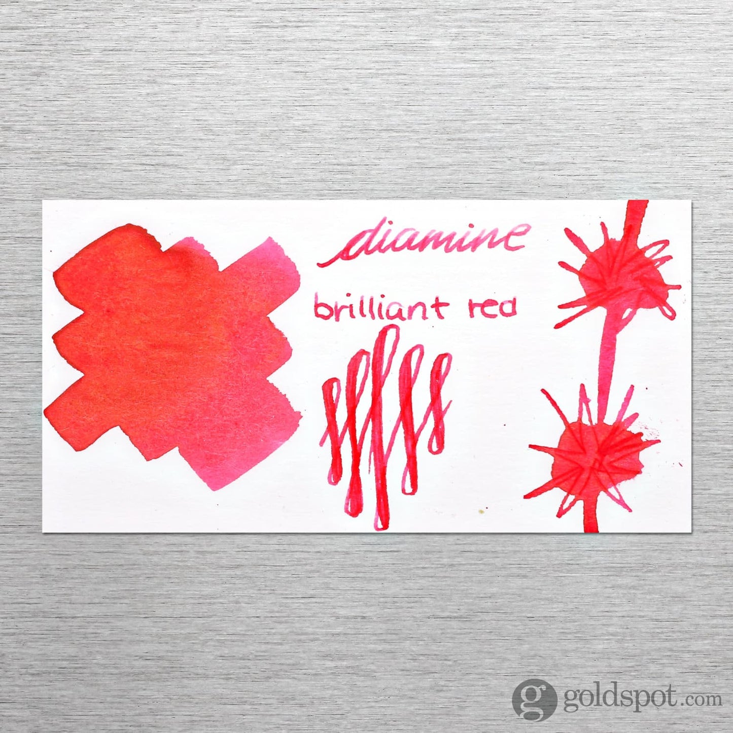 Diamine Classic Bottled Ink in Brilliant Red Bottled Ink