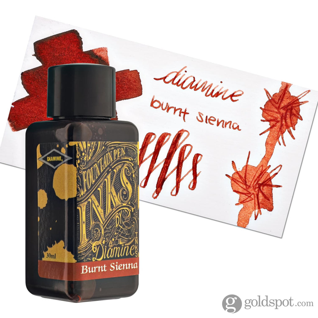 Diamine Classic Bottled Ink in Burnt Sienna 30ml Bottled Ink