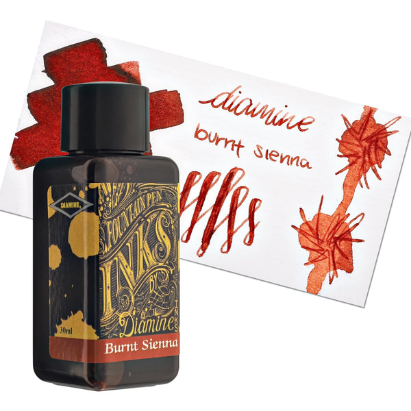 Diamine Classic Bottled Ink in Burnt Sienna Bottled Ink