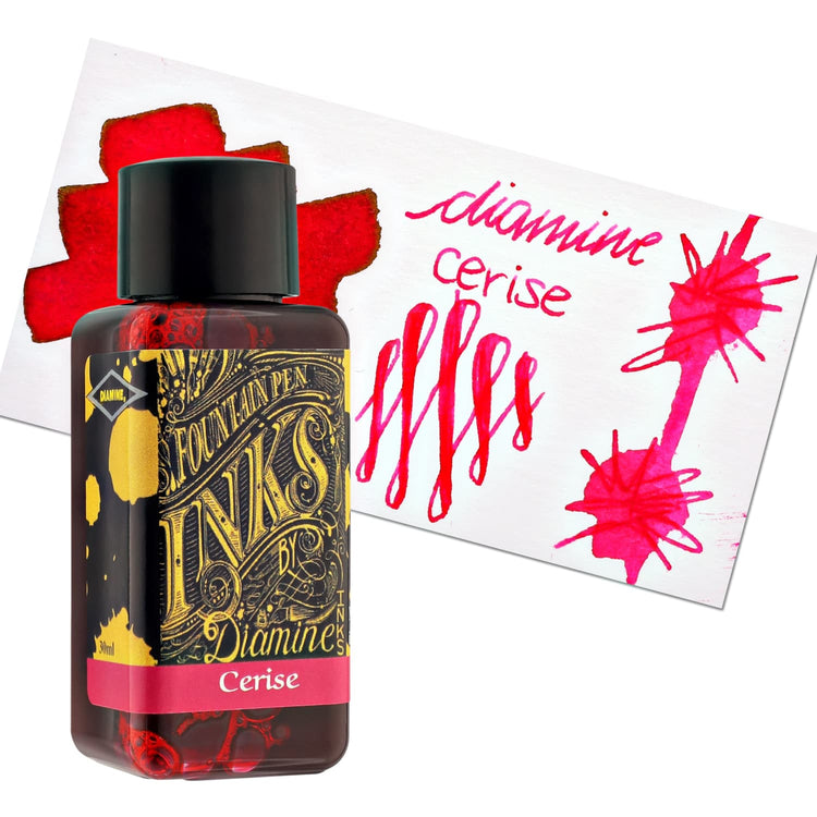 Diamine Classic Bottled Ink in Cerise Pink Bottled Ink
