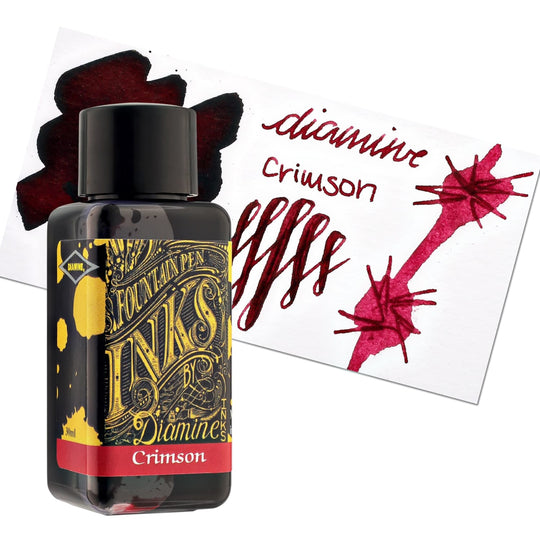 Diamine Classic Bottled Ink in Crimson Red