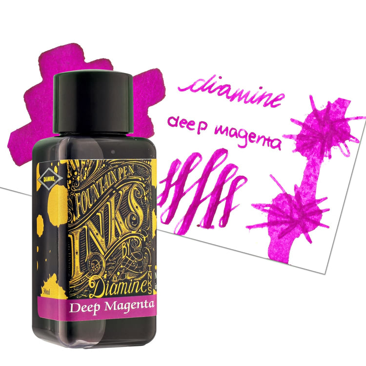Diamine Classic Bottled Ink in Deep Magenta Bottled Ink