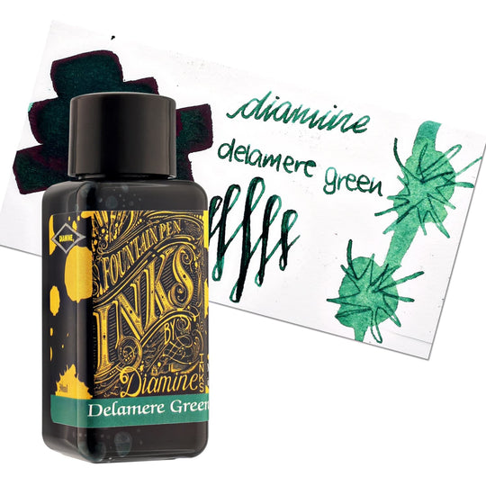 Diamine Classic Bottled Ink in Delamere Green