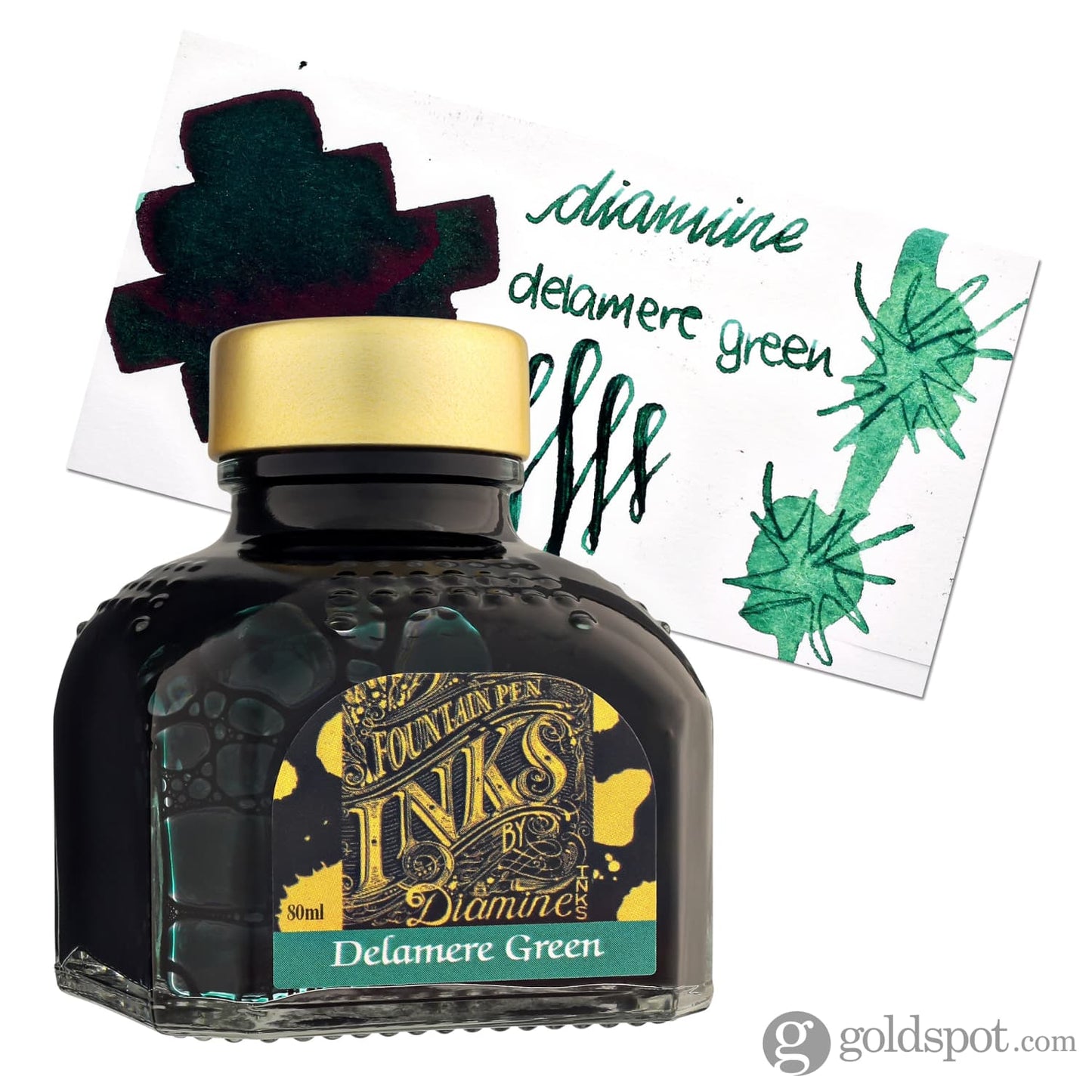 Diamine Classic Bottled Ink in Delamere Green 80ml Bottled Ink