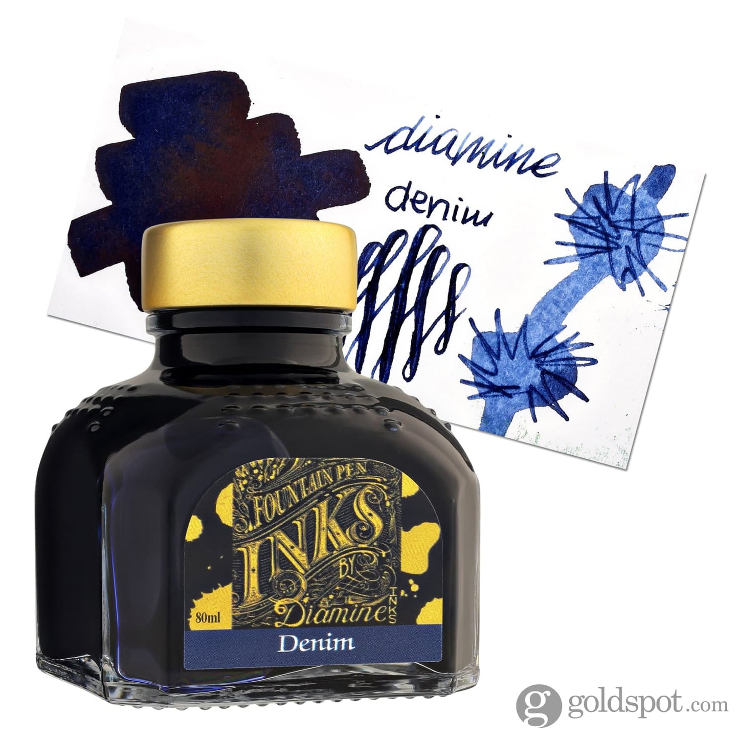 Diamine Classic Bottled Ink in Denim Blue 80ml Bottled Ink