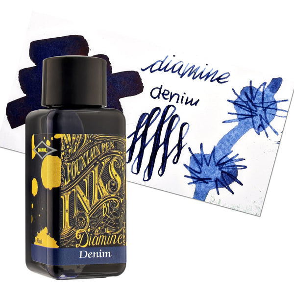 Diamine Classic Bottled Ink in Denim Blue Bottled Ink