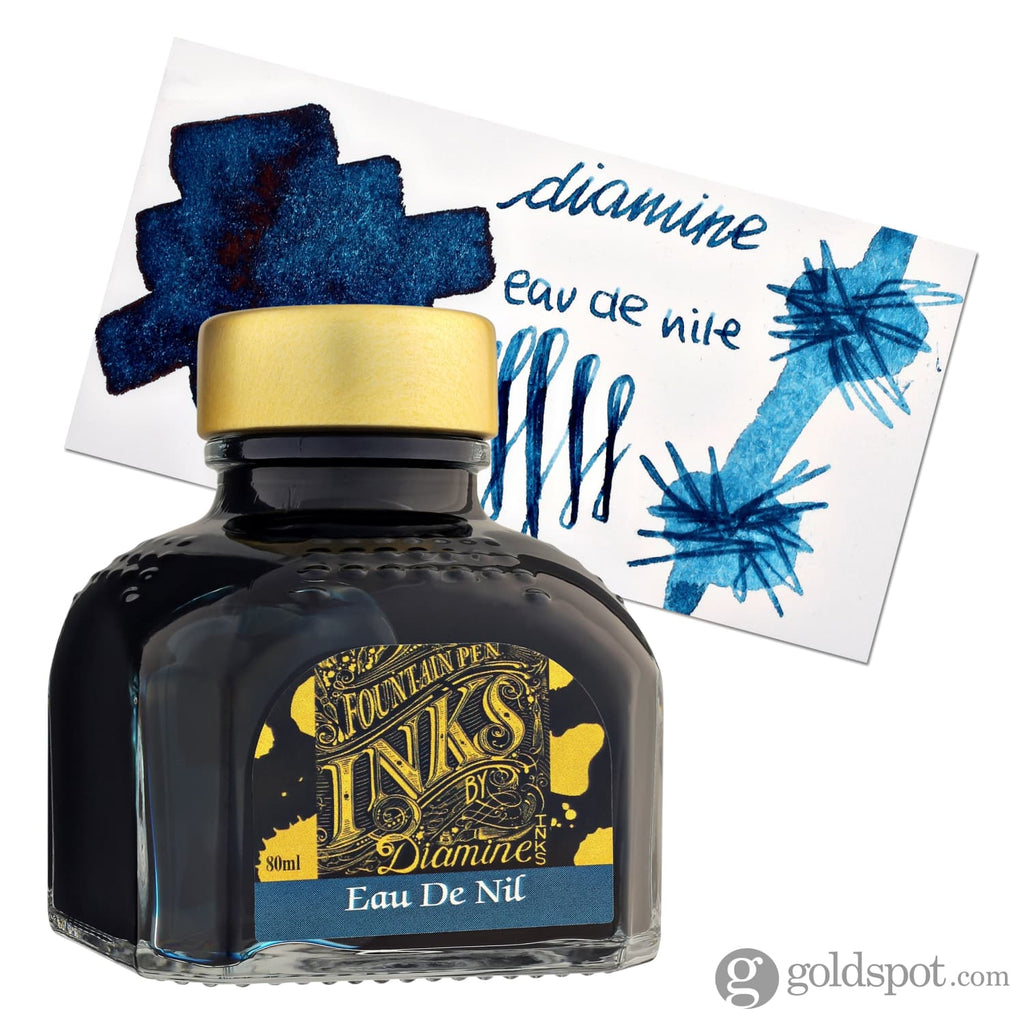 Diamine Classic Bottled Ink in Eau de Nil Blue 80ml Bottled Ink