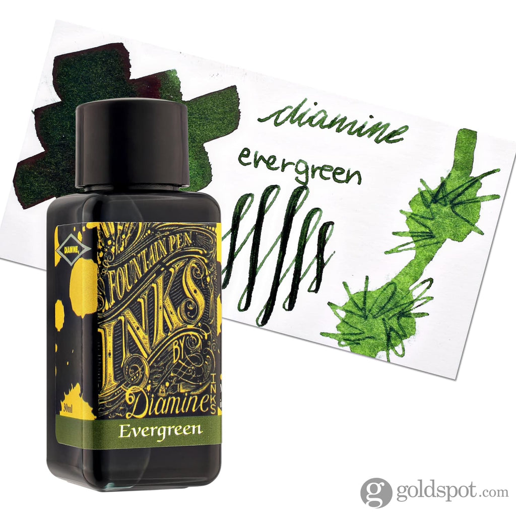 Diamine Classic Bottled Ink in Evergreen 30ml Bottled Ink