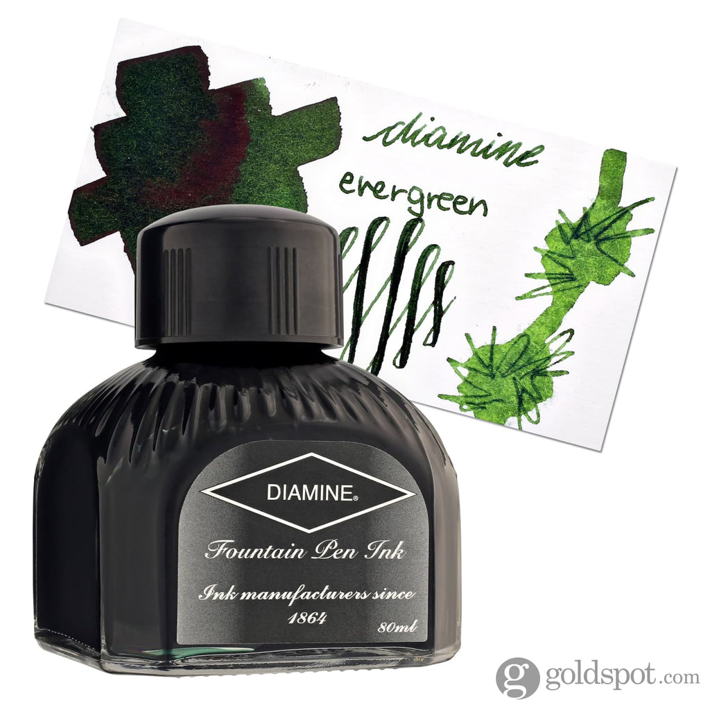 Diamine Classic Bottled Ink in Evergreen 80ml Bottled Ink