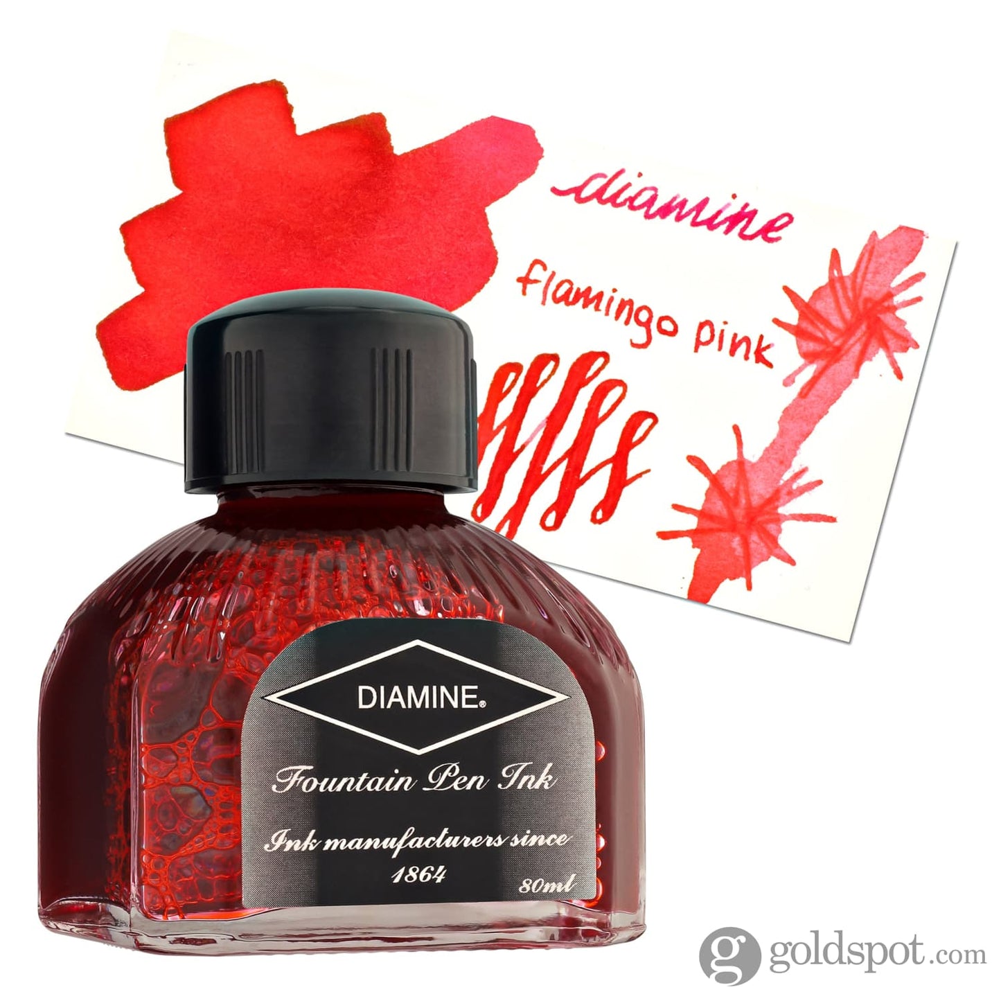 Diamine Classic Bottled Ink in Flamingo Pink 80ml Bottled Ink