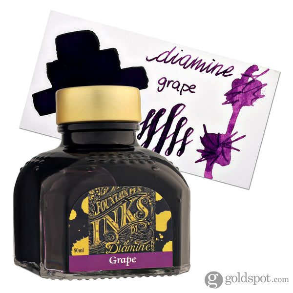 Diamine Classic Bottled Ink in Grape Purple 80ml Bottled Ink