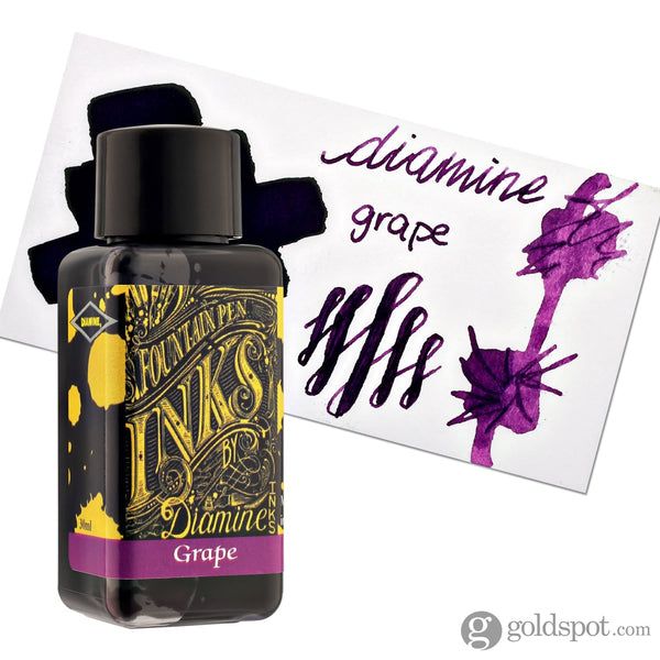 Diamine Classic Bottled Ink in Grape Purple 30ml Bottled Ink